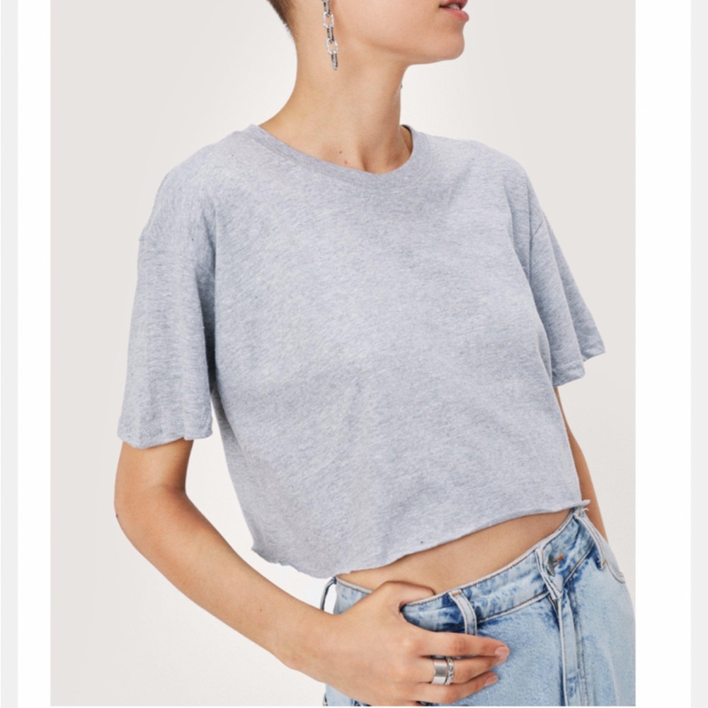 Nasty Gal Heather Gray Tee